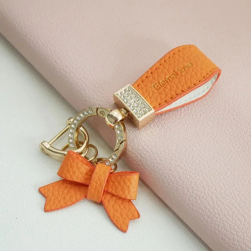 Key Holder Luxury Genuine Leather Keychain Matte Buckle Keys