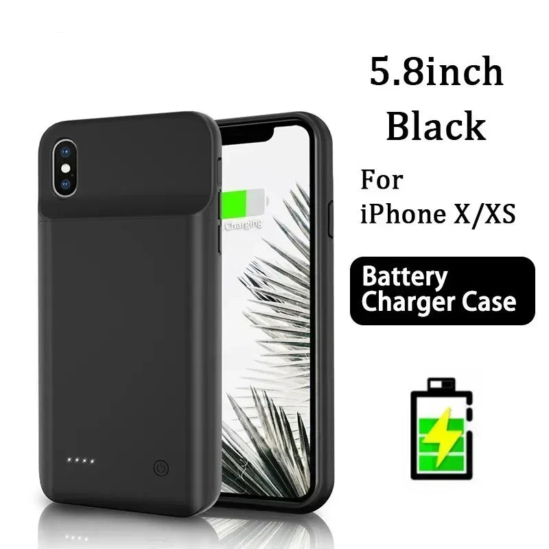 Battery Case for I-phone 12 11 14 13 15 16 Pro Max Mini Power Bank Charger Cover
