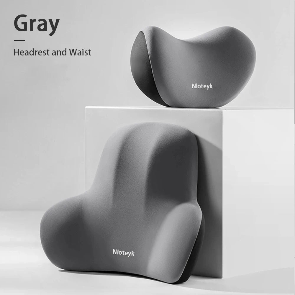 Memory Foam Car Neck Pillow Protective Lumbar Back Support