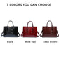 Luxury Vintage Women's Crocodile Pattern Handbag Large Capacity Tote Bag Leather Business Shoulder Bag For Female