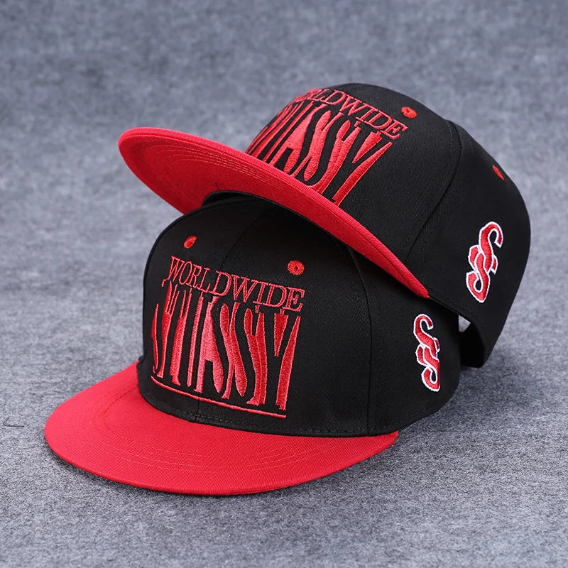 Funky Men's Letter Embroidery Tide All-match Flat Brim Baseball Cap Hip-hop Hat