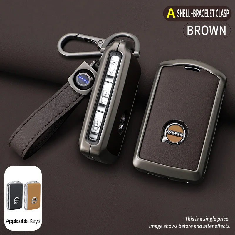 Zine Alloy Car Key Case Shell Cover For Volvo XC60 Protection Accessory