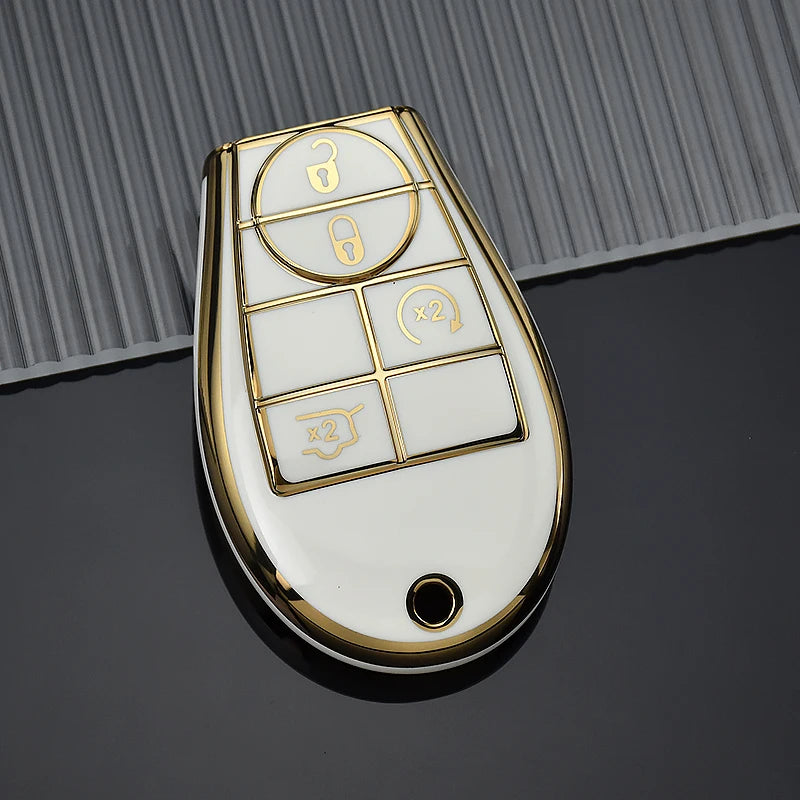 Soft TPU Car Key Cover Case Car Styling Protector For Chrysler Jeep