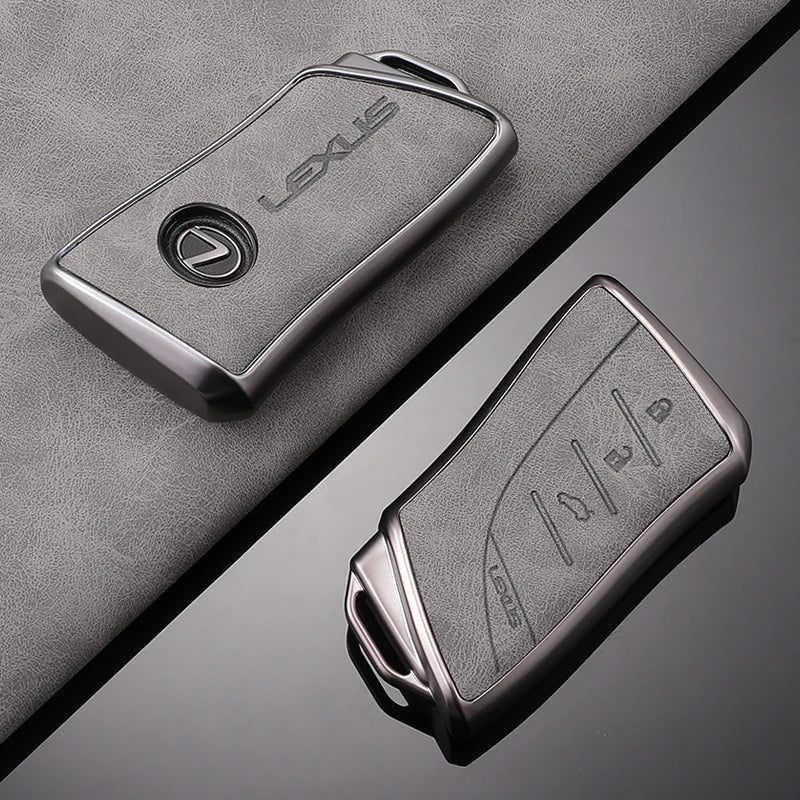 Leather Car Smart Remote Key Case Cover For Lexus