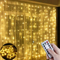 USB Remote Christmas Fairy Curtain Lights 8 Modes for Holiday