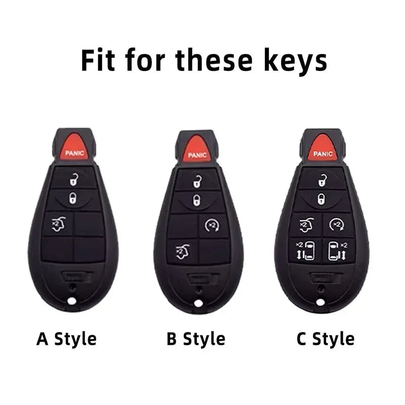 Soft TPU Car Key Cover Case Car Styling Protector For Chrysler Jeep