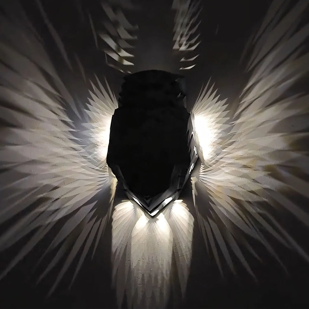 3D printed light and shadow lamp owl