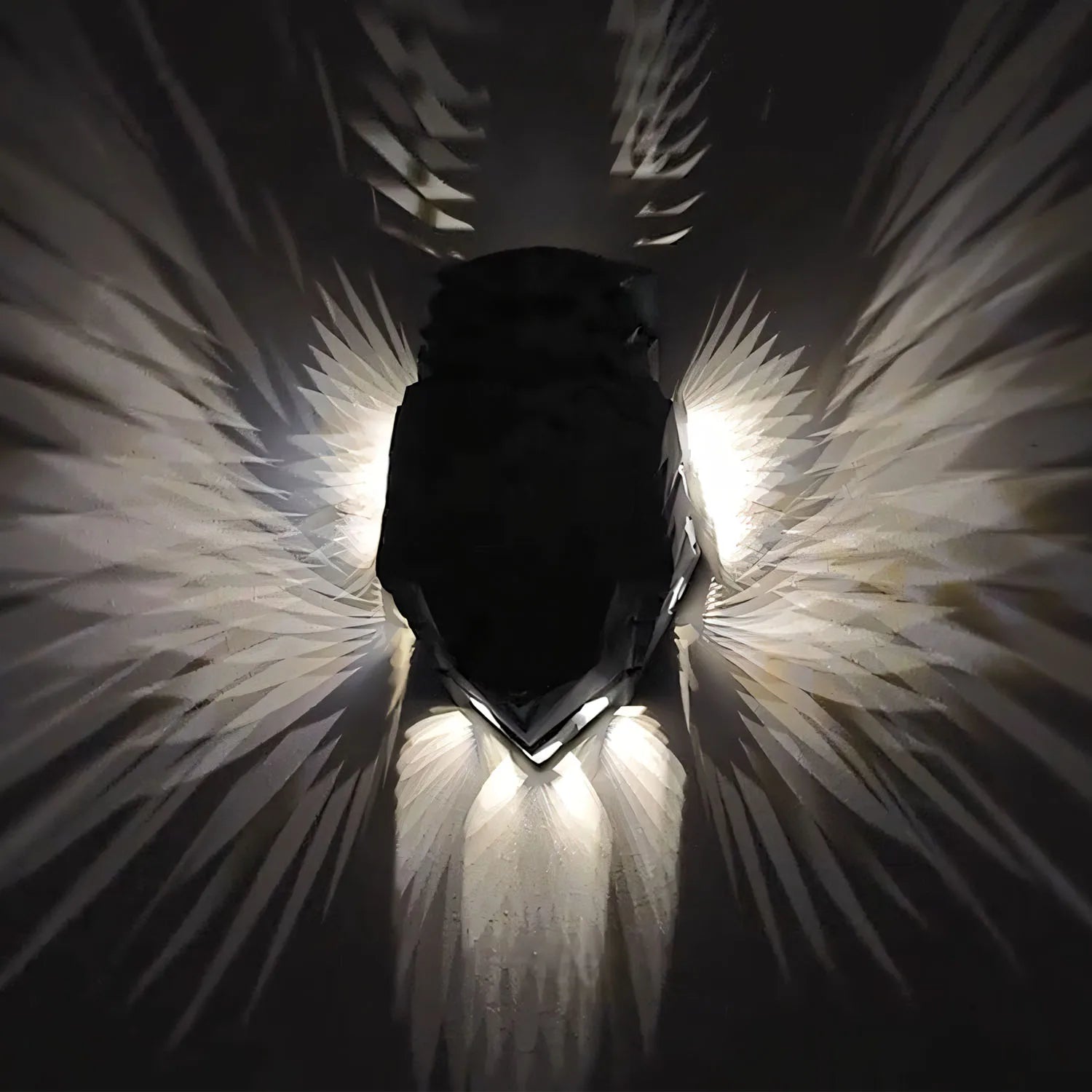 3D printed light and shadow lamp owl
