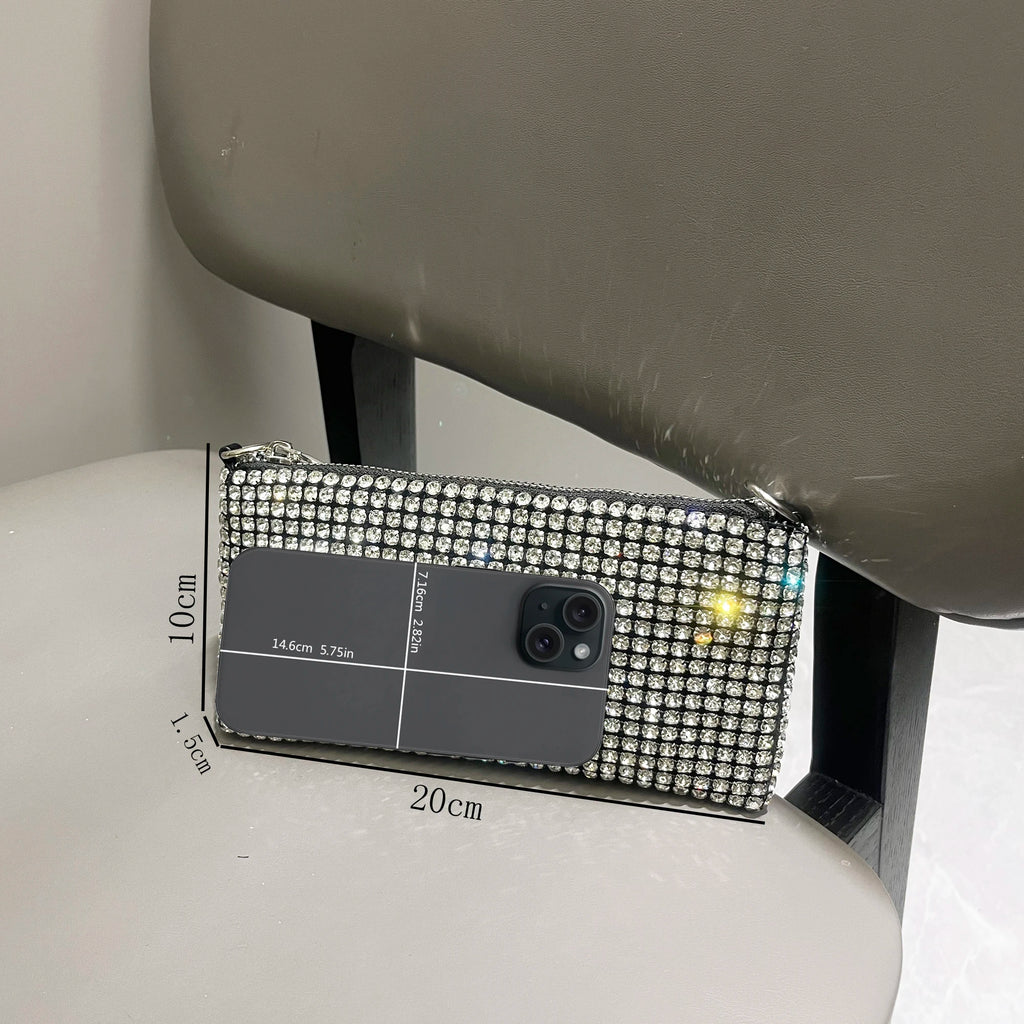 Luxury Designer Rhinestones Clutch Purse Bag