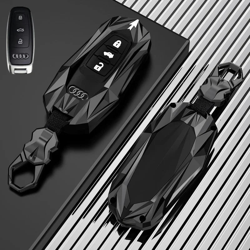 Fit for Audi Key Bag Ring Buckle Cover Case