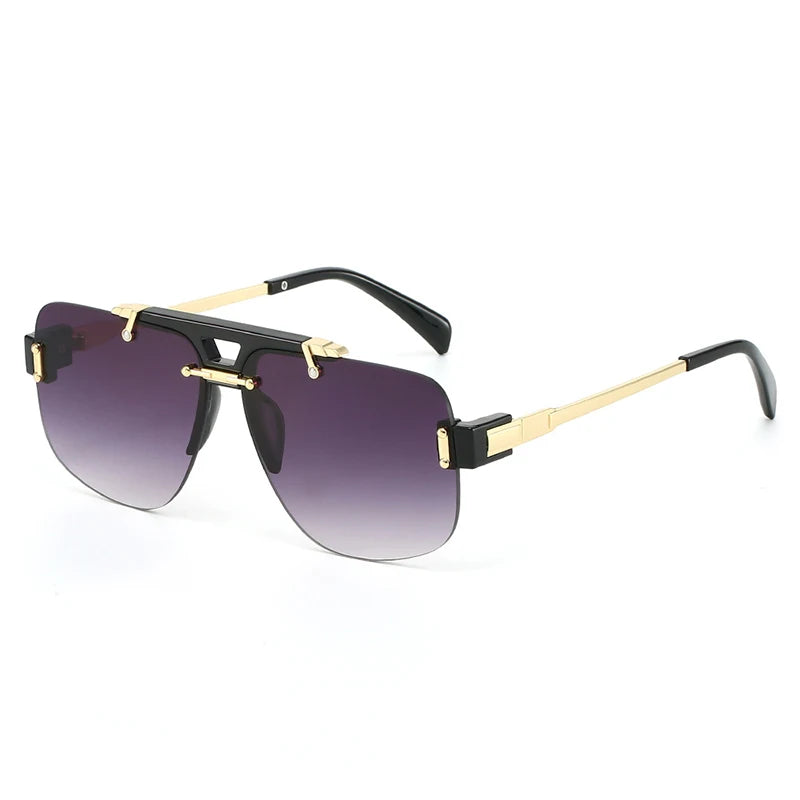 New Square Rimless Sunglasses