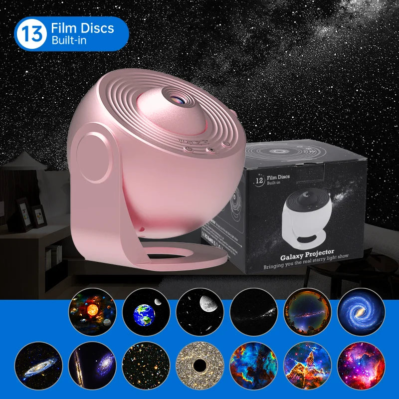 Night Light Galaxy Projector Starry Sky Projector 360° Rotate Planetarium Lamp
