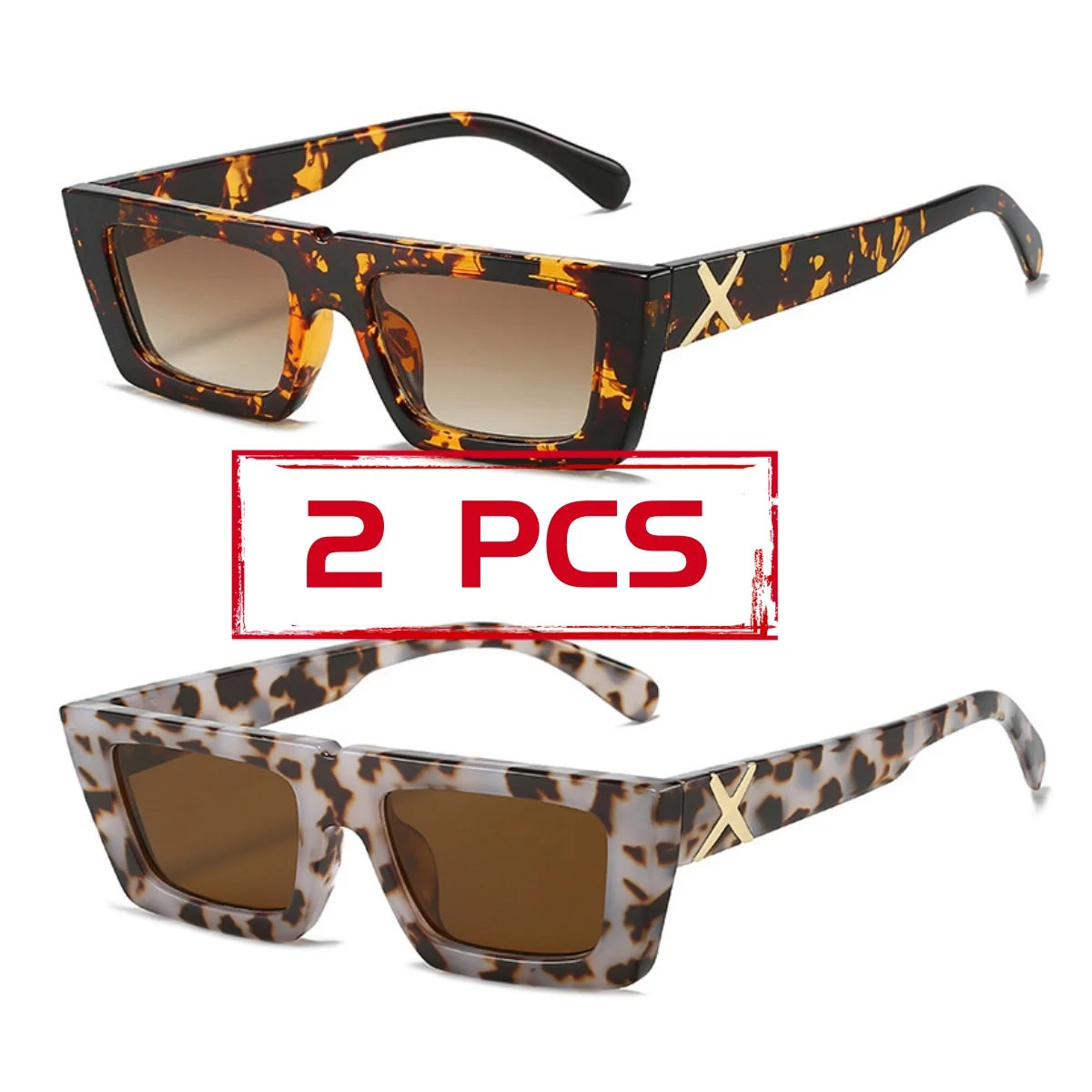 Small frame square personalised temples X modelling