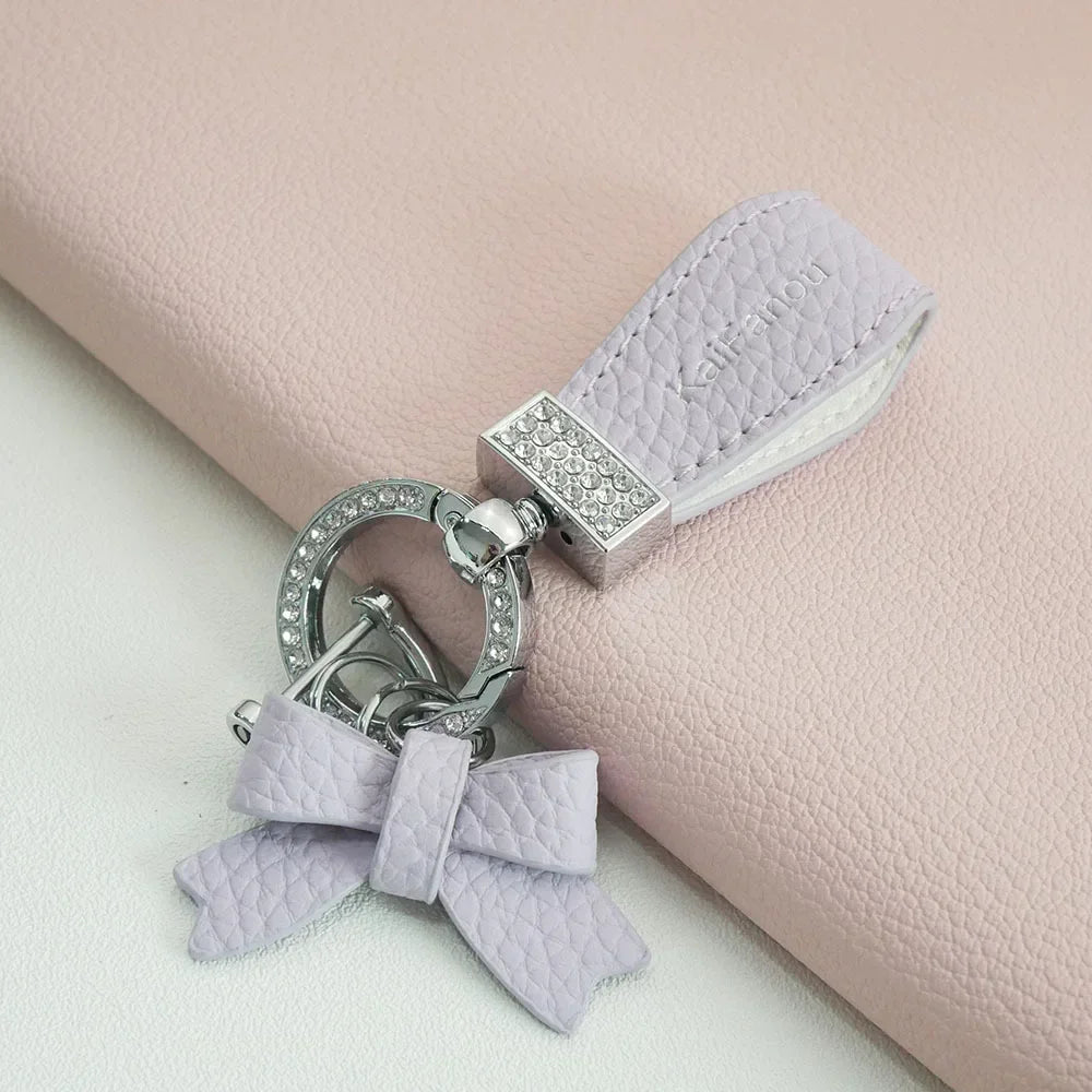 Key Holder Luxury Genuine Leather Keychain Matte Buckle Keys