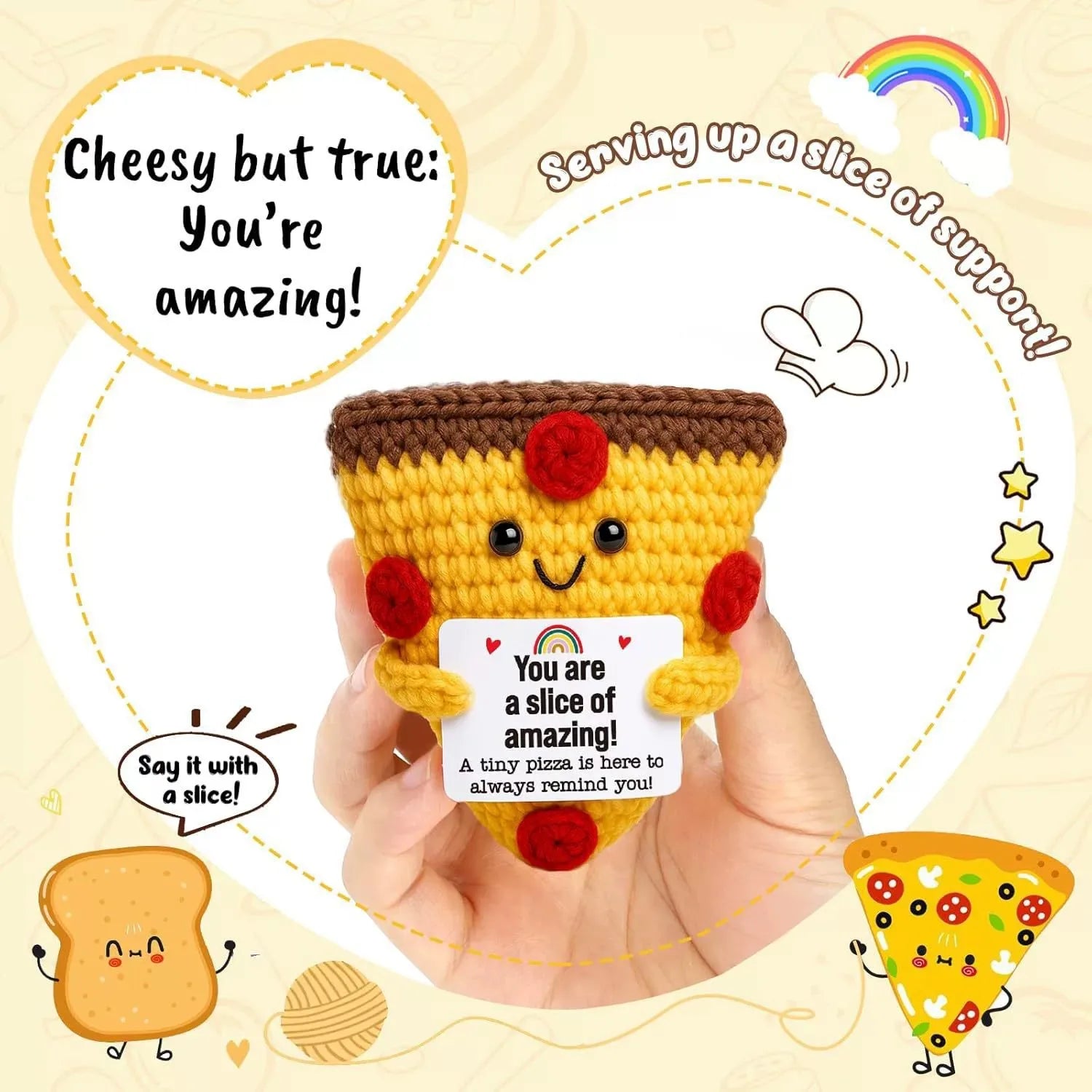 Handmade Mini Doll Funny Wool Gift for Friends or Lover Emotional Support Plant
