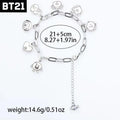 Popular Anime BT21  Cartoon Couple 26Cm Simple Fashion Men's and Women's Accessories Fans Collect