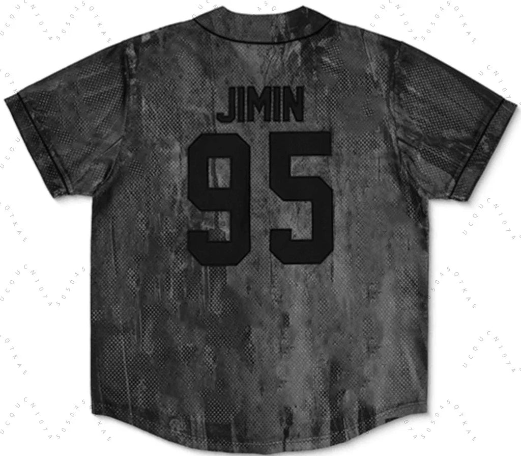 2026 Men Women KPOP V-neck T-shirt Jersey Suitable for Street Dance & BTS Concert