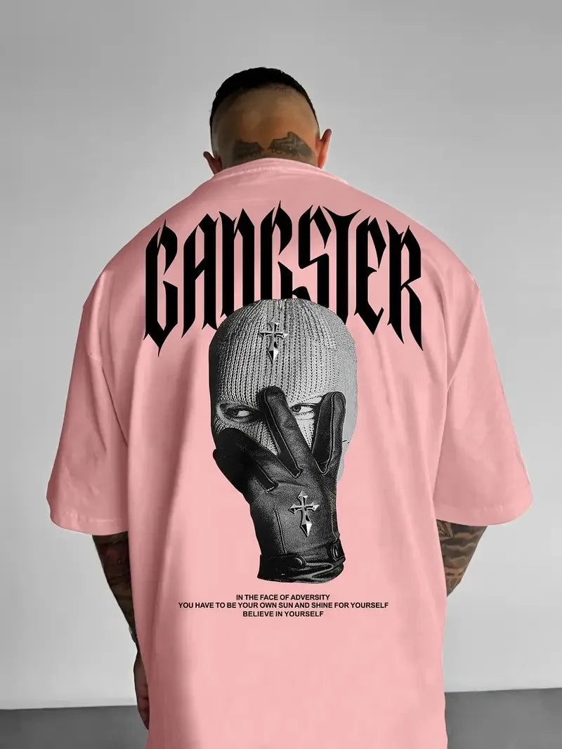 The 2025 summer new men's T-shirt is a casual fashionable