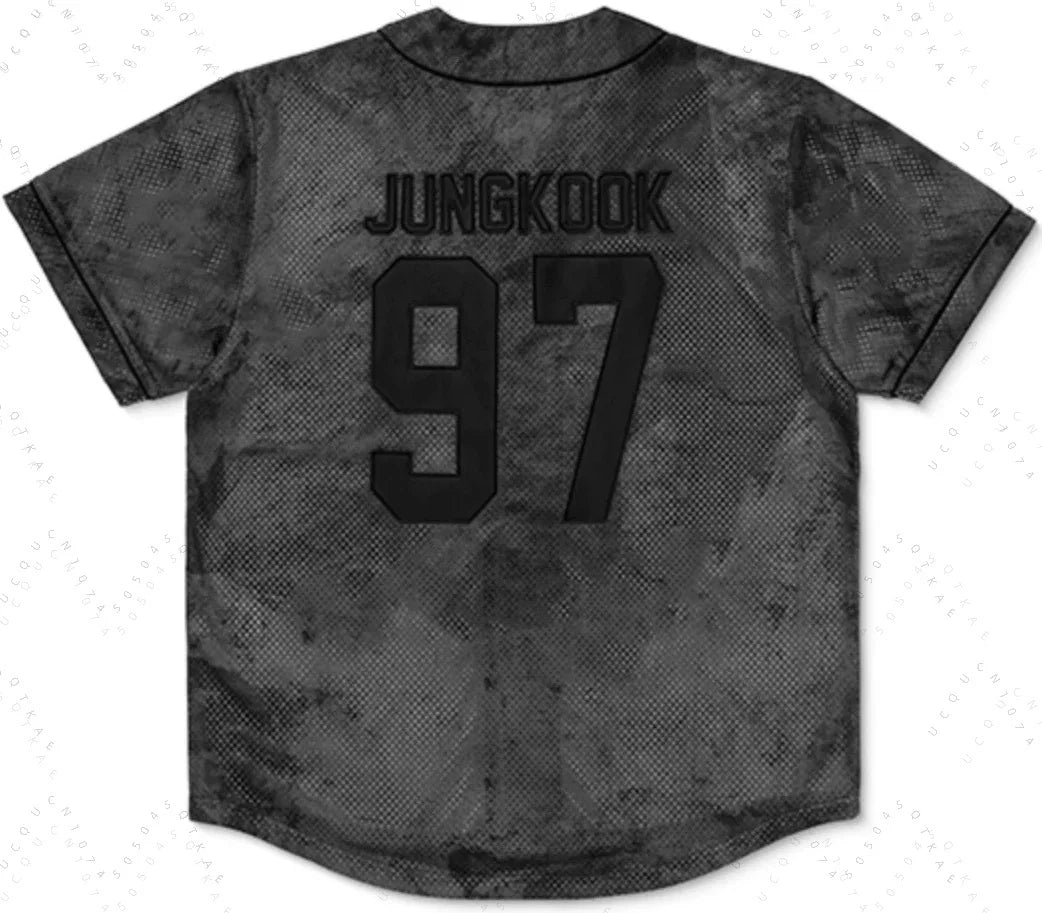 2026 Men Women KPOP V-neck T-shirt Jersey Suitable for Street Dance & BTS Concert