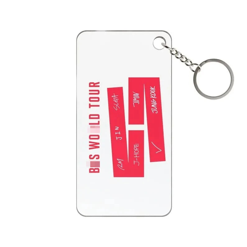 Acrylic Keychain Korean Male Singing Group Peripheral Custom Cartoons