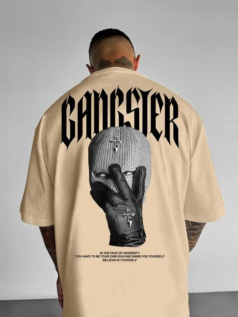 The 2025 summer new men's T-shirt is a casual fashionable