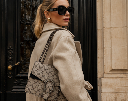 Gucci Lightweight Shoulder Bag with Magnetic Snap