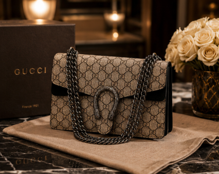 Gucci Lightweight Shoulder Bag with Magnetic Snap