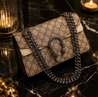 Gucci Lightweight Shoulder Bag with Magnetic Snap