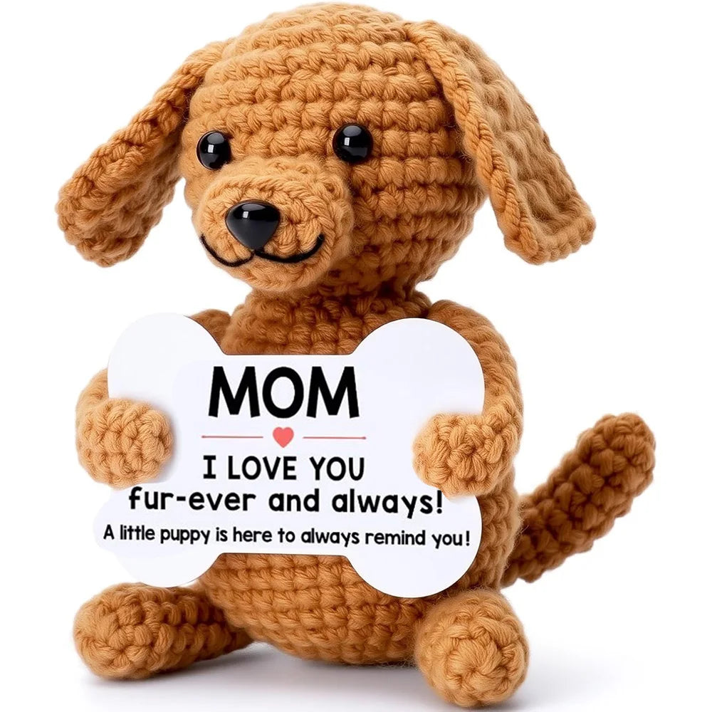 New Handmade Crochet Doll for Mom Dad Knitted Collectible Gift
