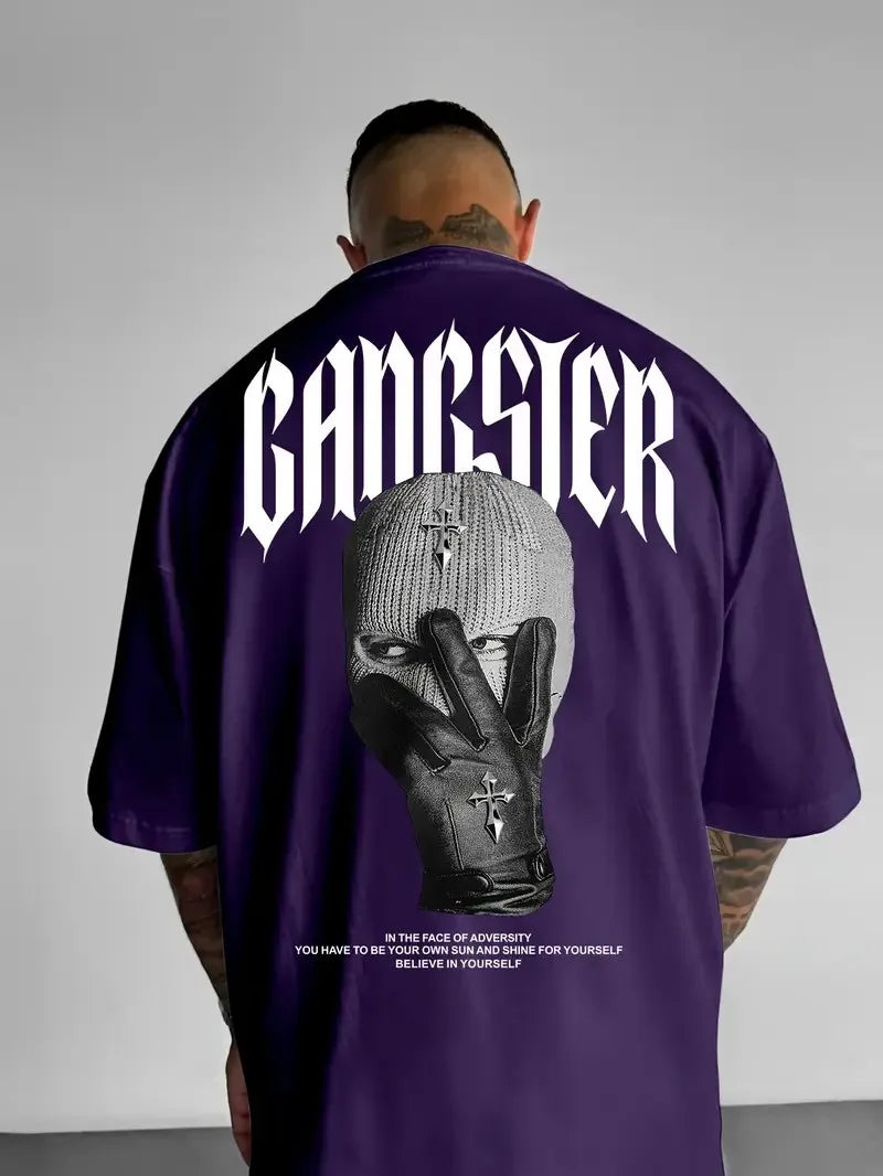 The 2025 summer new men's T-shirt is a casual fashionable