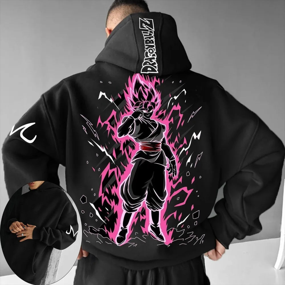 Dragon Ball Men's Hoodie Sweater Goku Black Japanese Anime Summer Autumn Boy