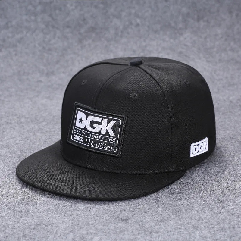Funky Men's Letter Embroidery Tide All-match Flat Brim Baseball Cap Hip-hop Hat