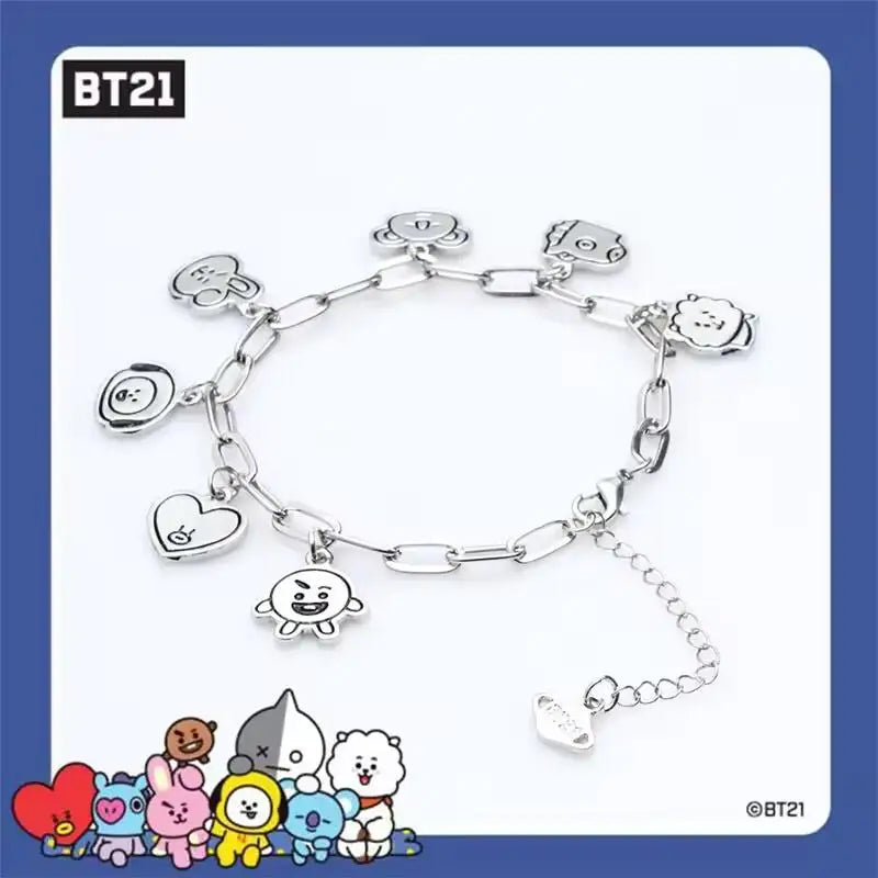 Popular Anime BT21  Cartoon Couple 26Cm Simple Fashion Men's and Women's Accessories Fans Collect