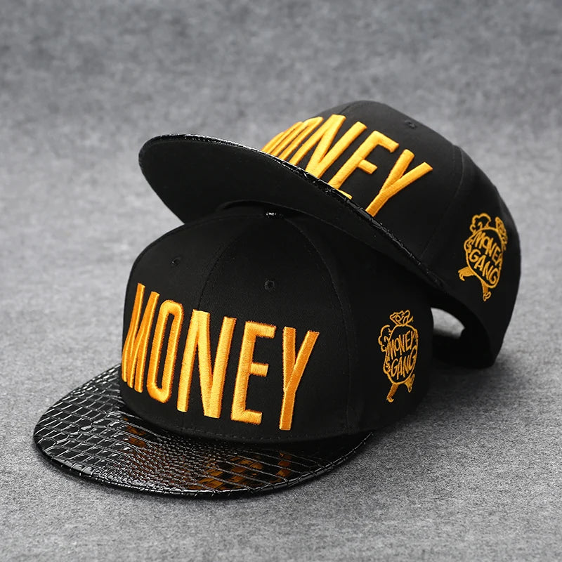 Funky Men's Letter Embroidery Tide All-match Flat Brim Baseball Cap Hip-hop Hat