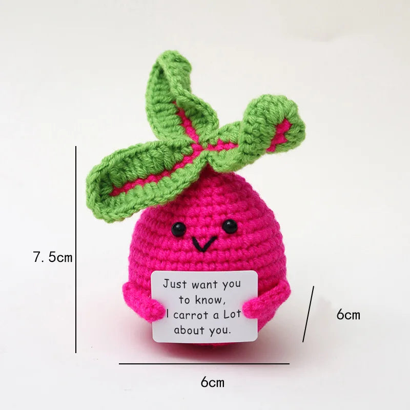 Handmade Mini Doll Funny Wool Gift for Friends or Lover Emotional Support Plant