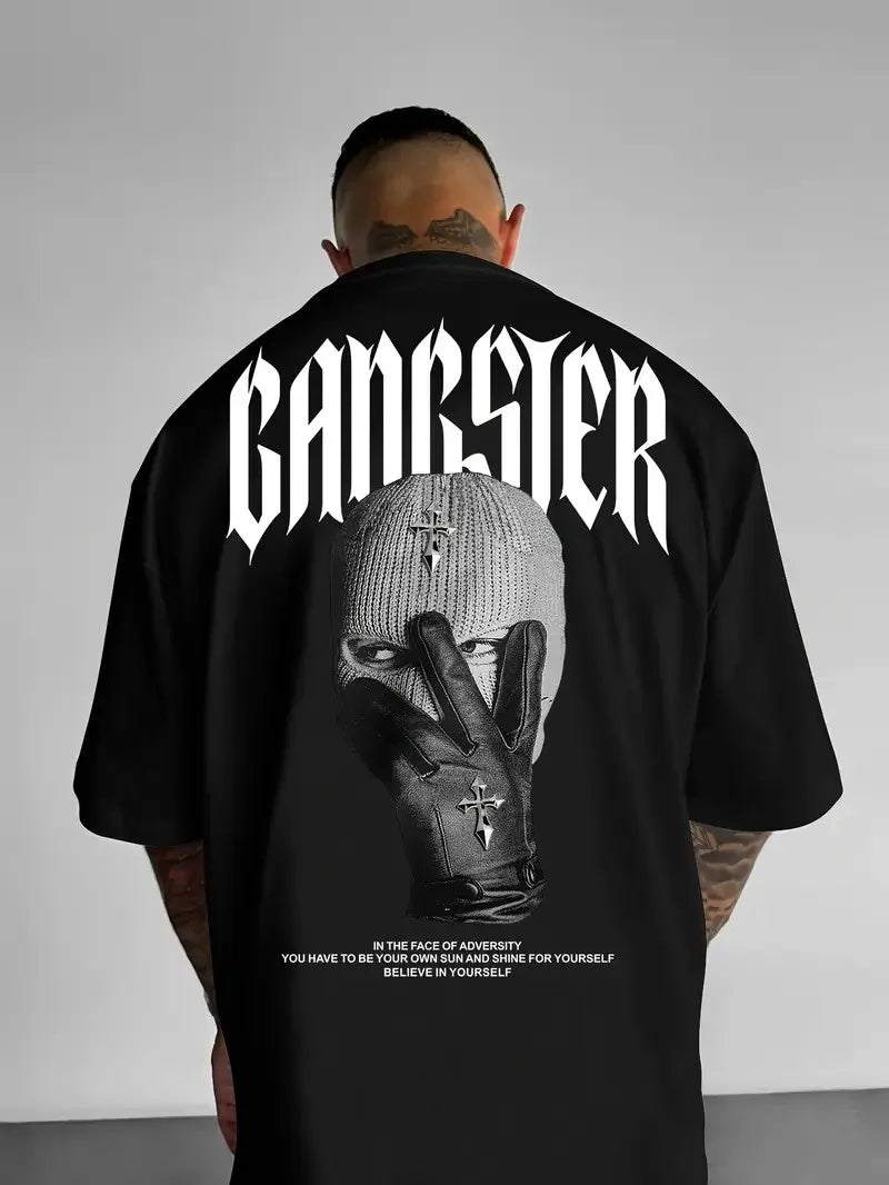 The 2025 summer new men's T-shirt is a casual fashionable