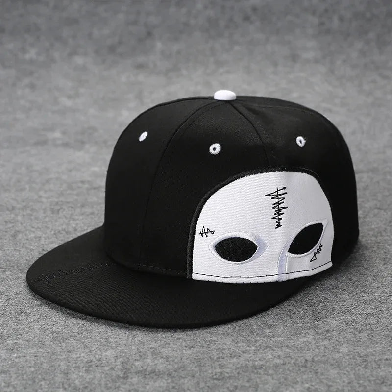 Funky Men's Letter Embroidery Tide All-match Flat Brim Baseball Cap Hip-hop Hat