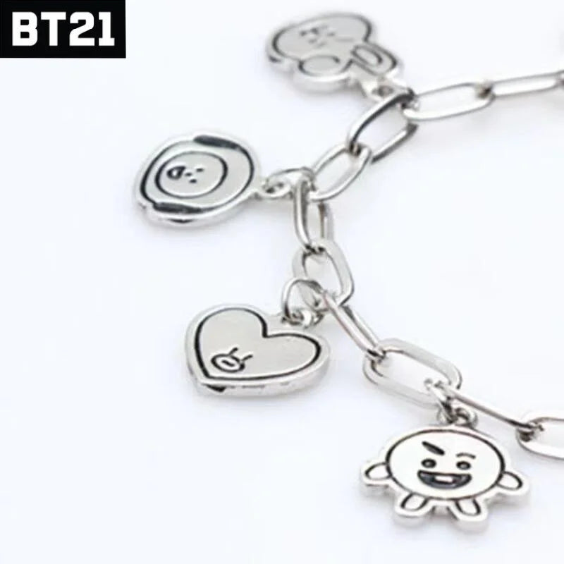 Popular Anime BT21  Cartoon Couple 26Cm Simple Fashion Men's and Women's Accessories Fans Collect