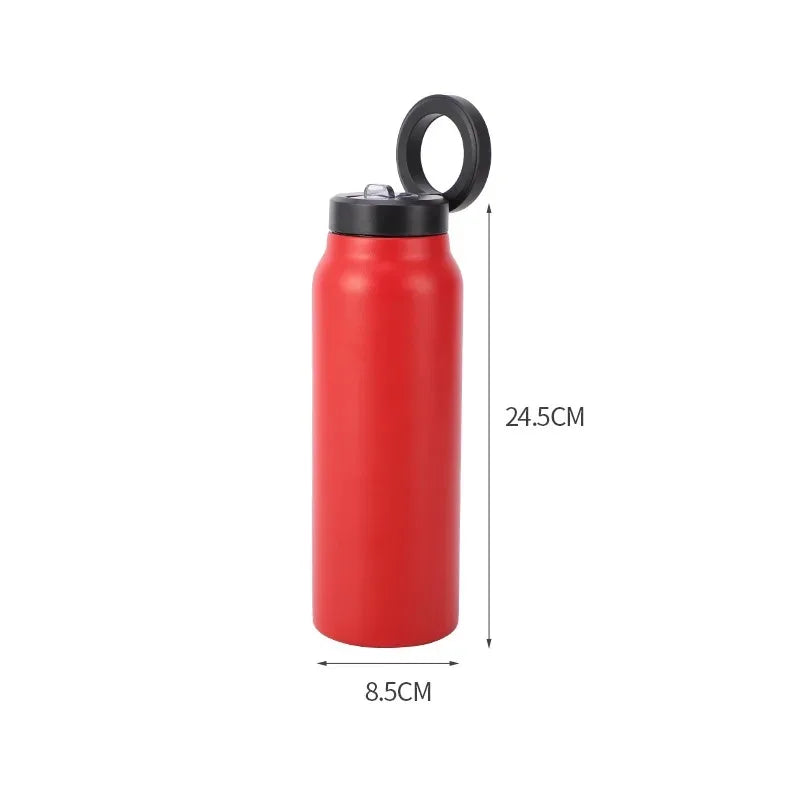 24oz Sport Water Bottle Stainless Steel Insulated BPA Free with Magnetic Lid
