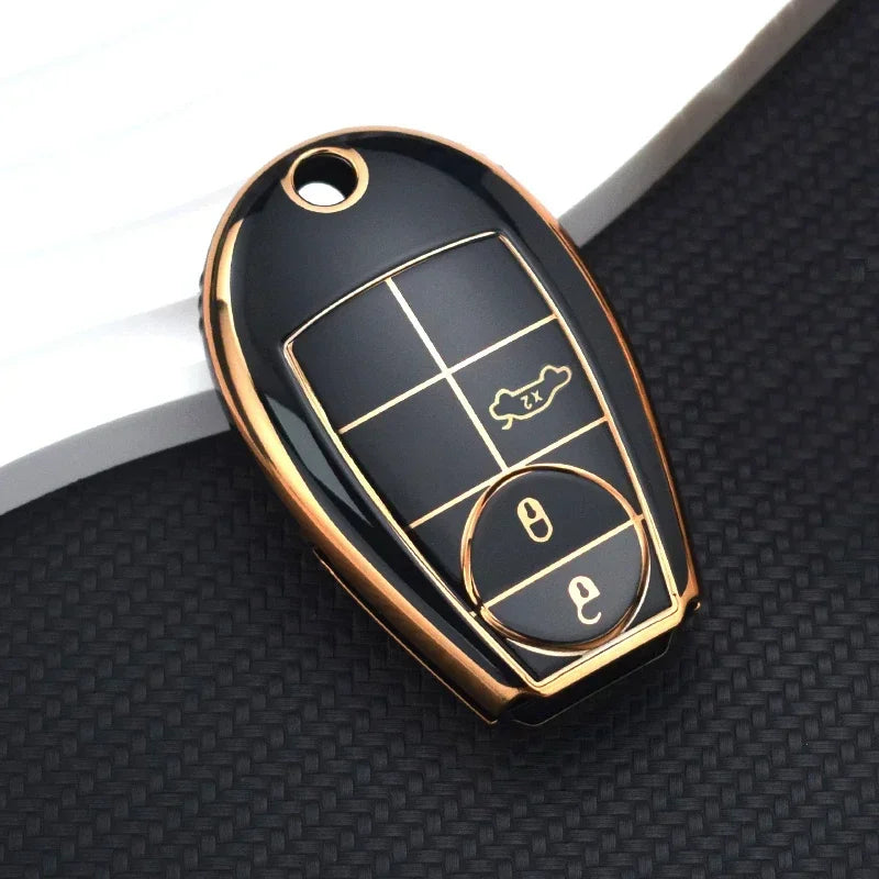 Soft TPU Car Key Cover Case Car Styling Protector For Chrysler Jeep