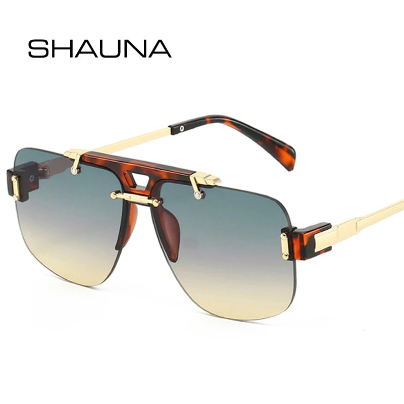 New Square Rimless Sunglasses