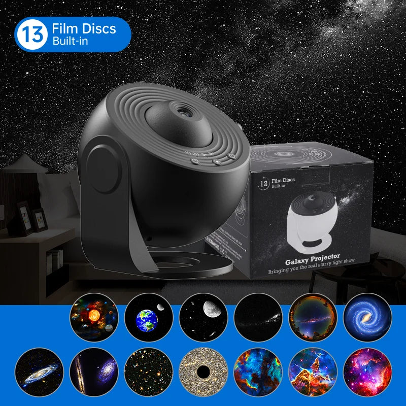 Night Light Galaxy Projector Starry Sky Projector 360° Rotate Planetarium Lamp