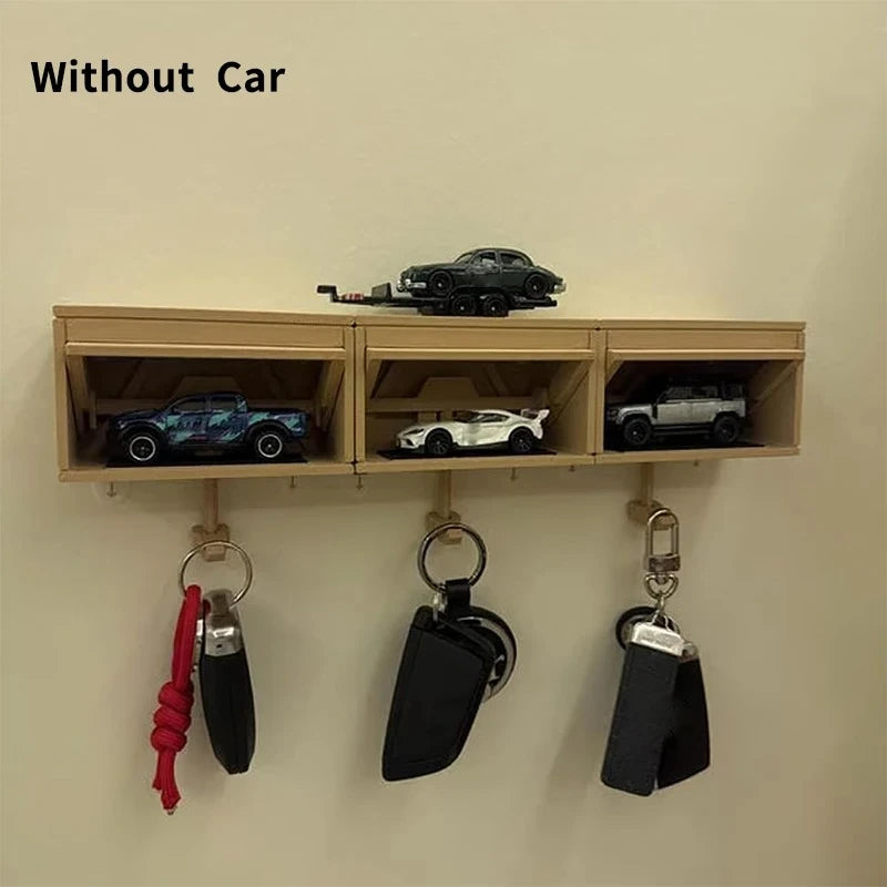 Car Garage Key Holder With Opening Door Wall Hanging Key Holder
