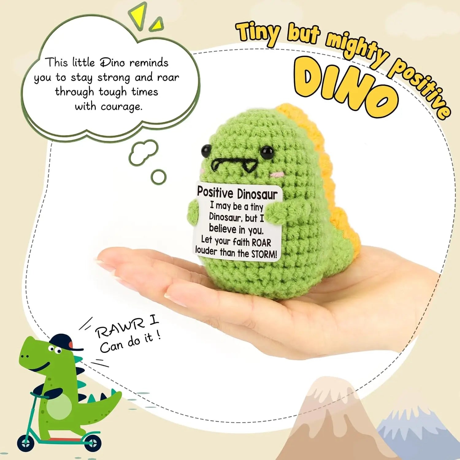 Handmade Mini Doll Funny Wool Gift for Friends or Lover Emotional Support Plant