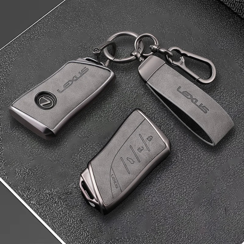Leather Car Smart Remote Key Case Cover For Lexus