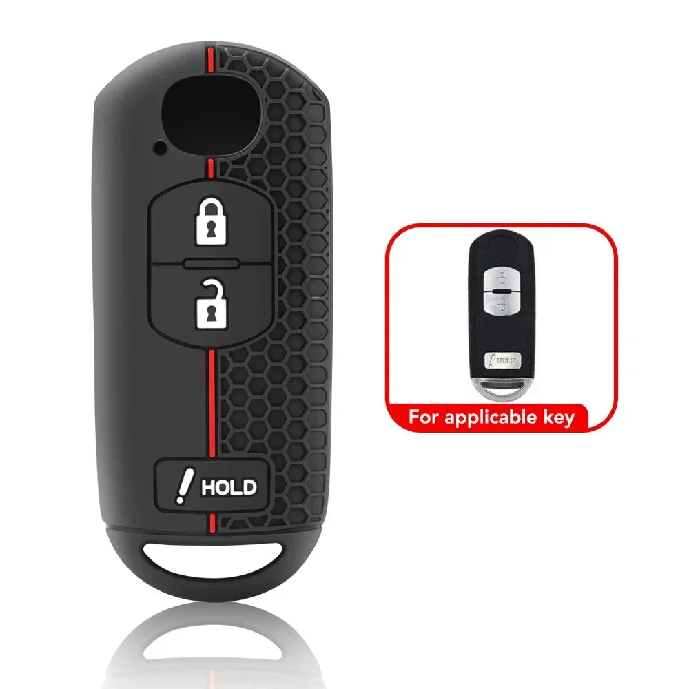Keychain Silicone Car Key Cover Key Case for Mazda