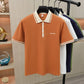 Business Casual Men's Letter Print Polo Shirt Summer Men's Wear
