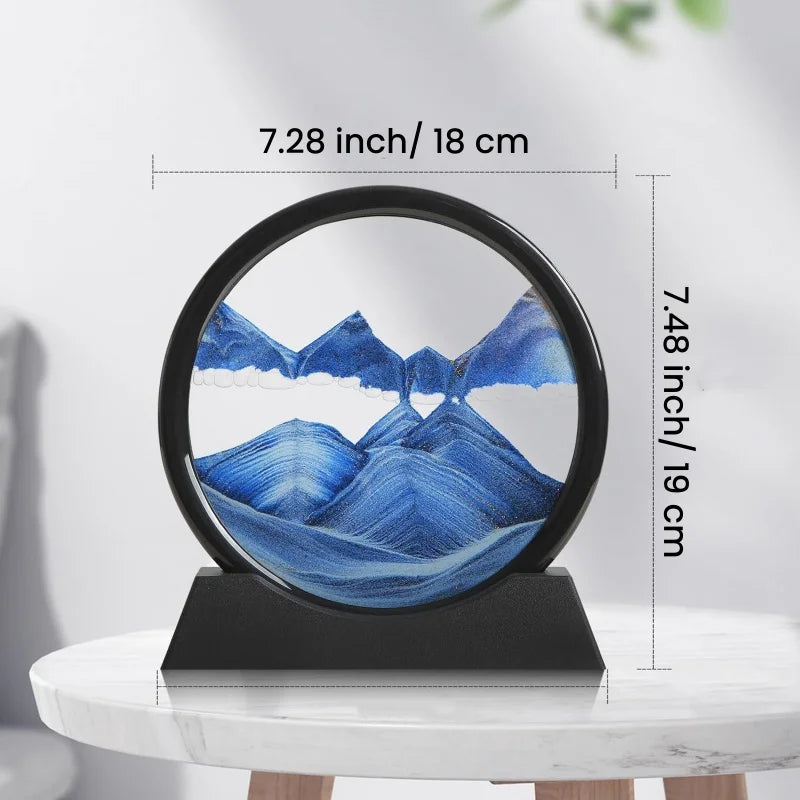 3D Hourglass Quicksand Moving Sand Art Picture
