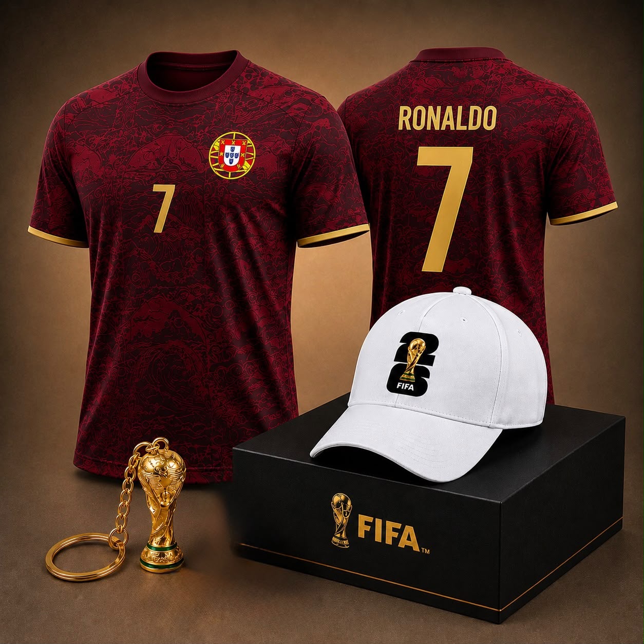 FIFA World Cup 2026 Jersey & Cap Gift Set | Premium Graphic Tee Bundle