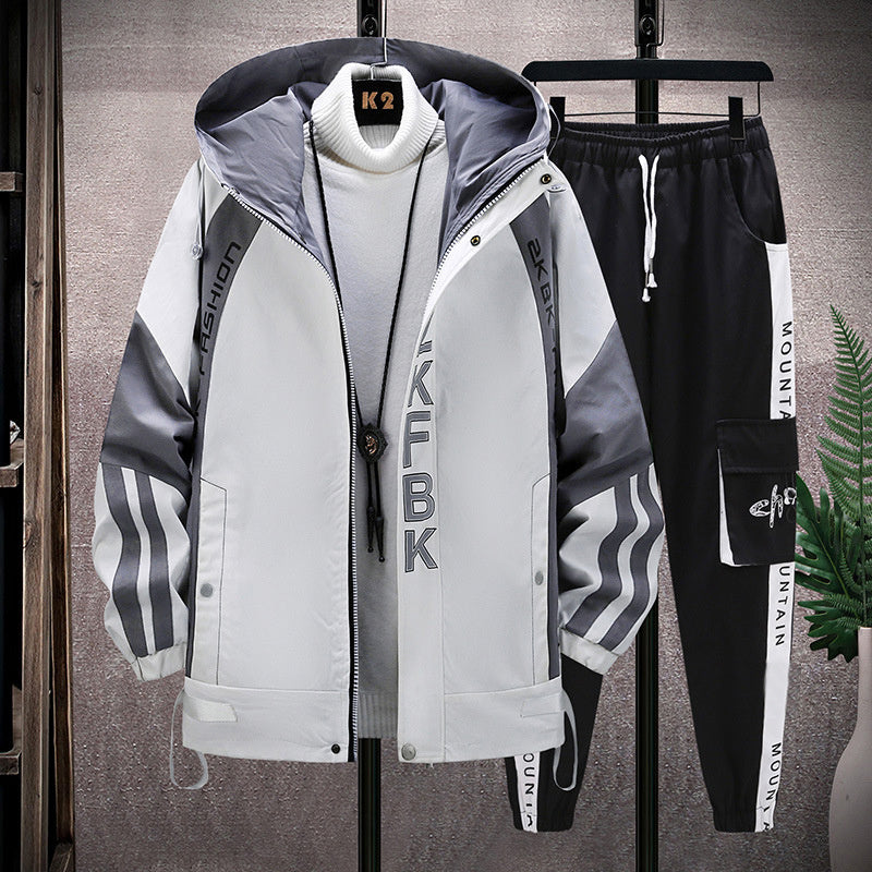 New Men's Casual Sports Jacket Suit